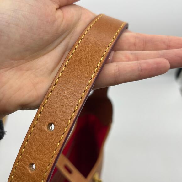 Dooney & Bourke Handbags Florentine Leather Crescent Hobo Brown Chestnut - Picture 16 of 16